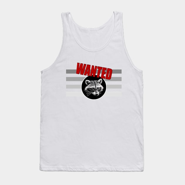 Racoon Tank Top by YellowMadCat